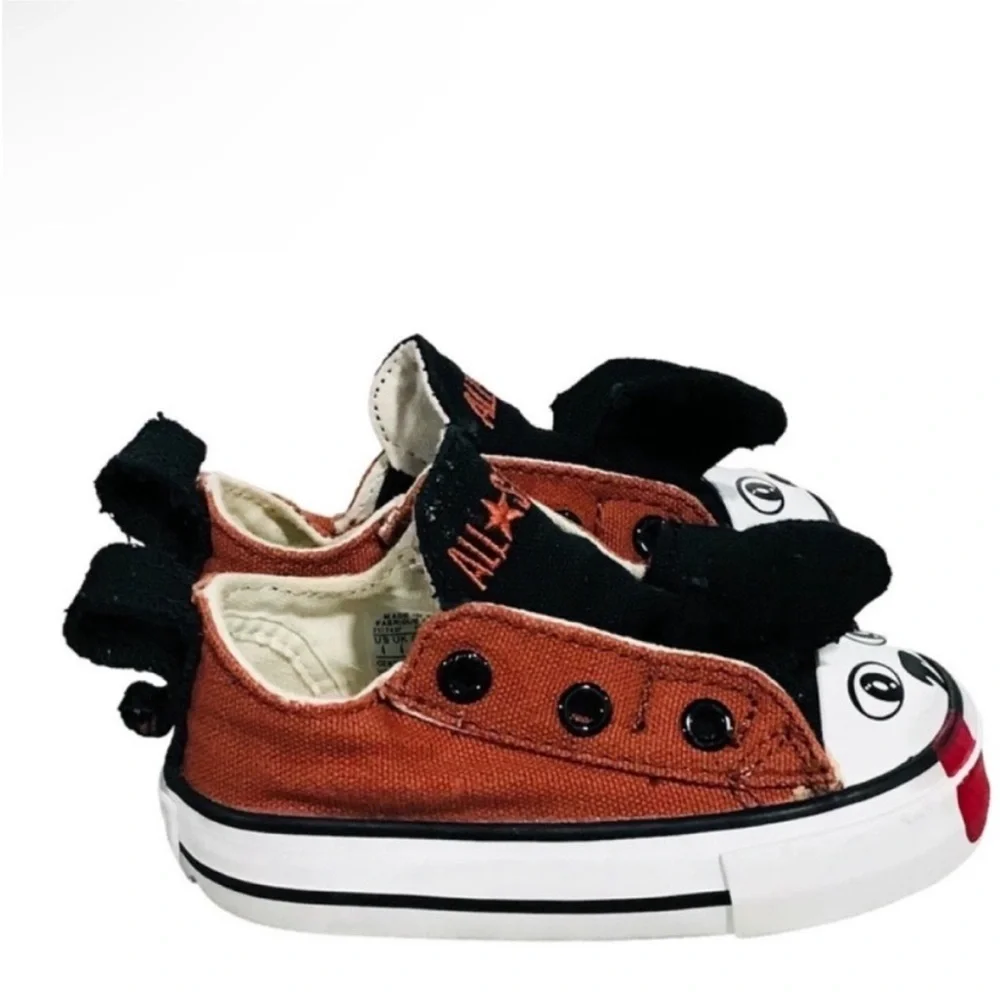 Converse Low Top All Star Chuck Taylor Dog Infant Toddler Slip On Shoes Size 4